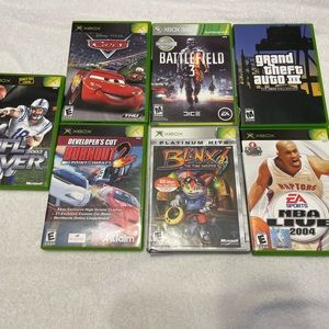 Original Xbox Games with Original Cases